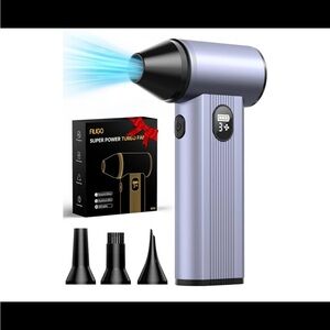 Compressed Air Duster with 150,000RPM Brushless Motor, 8000mAh Battery, LED